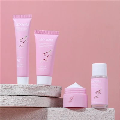 Kit de cuidados faciais para reforço de protetor solar